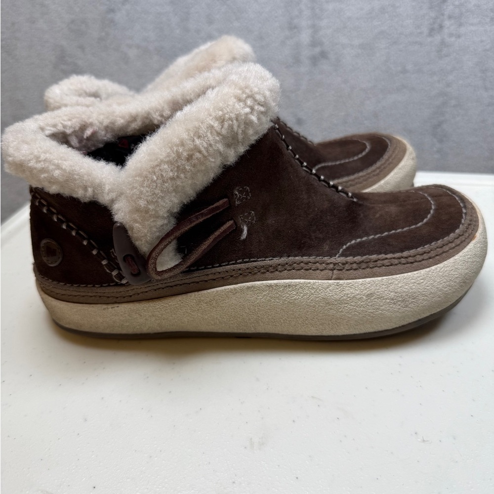 Merrell Womens Booties Size 7 Polartec Thinsulate Brown Leather Booties